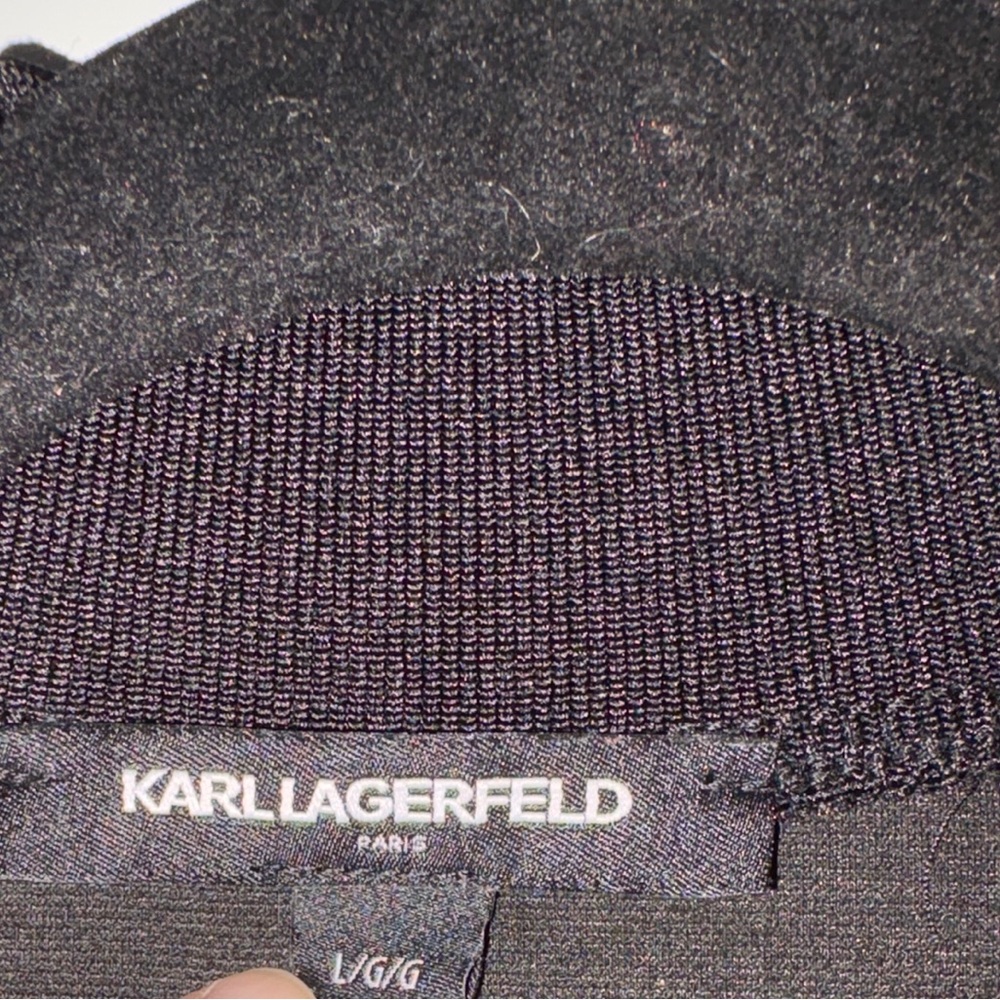 Karl Lagerfeld Track Black Camo Men’s Jacket Large - Picture 9 of 10